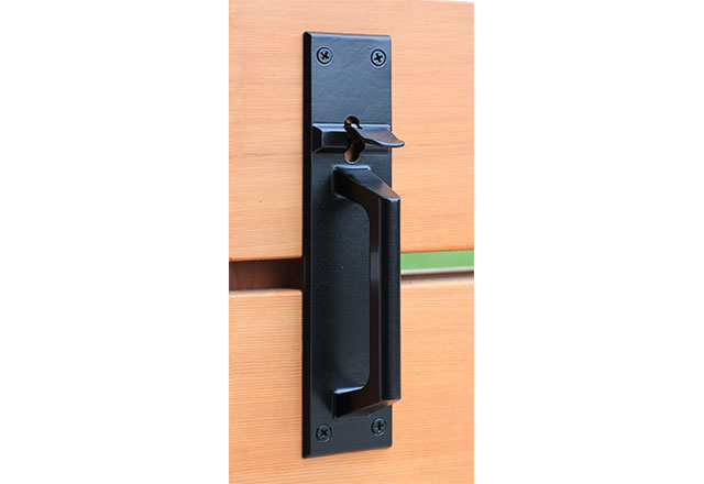 Jones DIY Suffolk Gate Latch – Black Zinc Galvanised Thumb Latch For Garden Shed